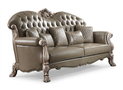 Sofa Trzyosobowa Kanapa Podkładka Design Nowoczesna 3-osobowa Siedziba Sofy Pokój Meble Beige