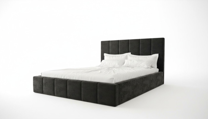 Podwójne łóżko Luxury Aksamit Włókienniczy Łóżko Double Sypialnia Design 160x200cm