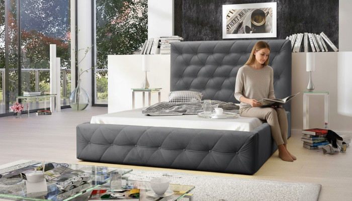 Nowoczesne Drewno Designerskie Łóżko Noble Meble Łóżko Podwójne Nowa Sypialnia