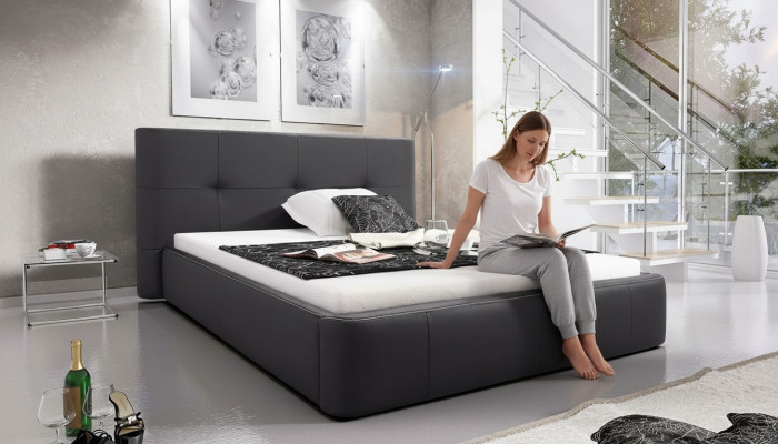 Łóżko Podkładka Design Luksusowe podwójne łóżko hotelowe Sleep Pokój Modern Skóra