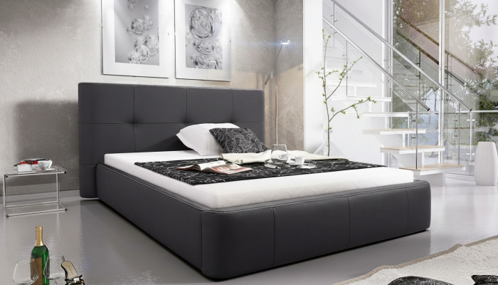 Łóżko Podkładka Design Luksusowe podwójne łóżko hotelowe Sleep Pokój Modern Skóra
