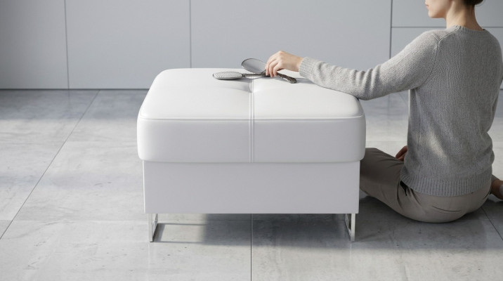 Ottoman Pufa Materiał Włókienniczy Ottoman Design Podnóżek Kanapa Lounge Stołek Club