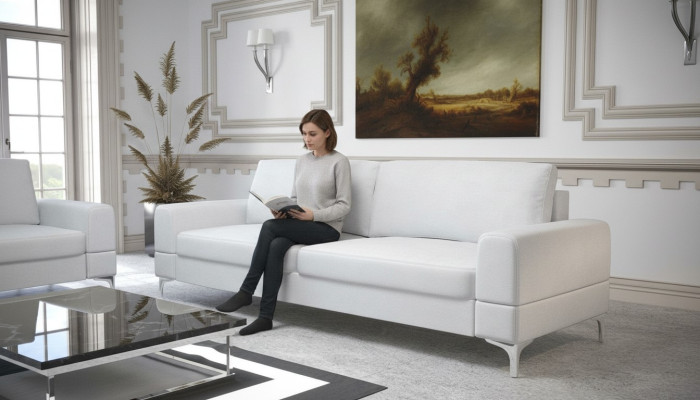 Sofa Kanapa Tapicerka Elegancki, luksusowy design Dwumiejscowy salon Nowoczesne sofy