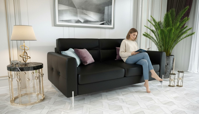 Sofy Kanapy Elegancki Design Luksusowy Materiał Aksamit Sofa Kanapa Tapicerka 2 miejsce do siedzenia