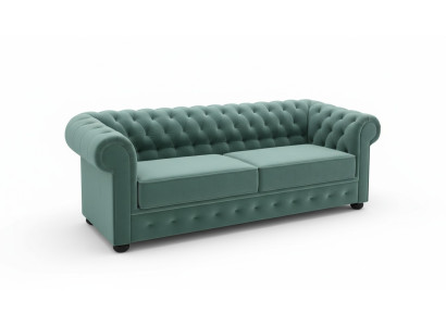 Design Sofa Kanapa 3 miejsce do siedzenia Tapicerka Skóra Duże Sofy Włókienniczy Chesterfield