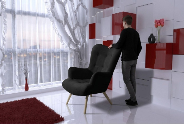Fotel Luxury Krzesło Podkładka Cocktail Relaks Bar Lounge Club Krzesła Meble Design
