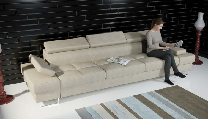 Sofa 4 miejsce do siedzenia Sofa Podkładka Design Sofa 4er Siedziba Sofy Włókiennicze Design Sofa Meble