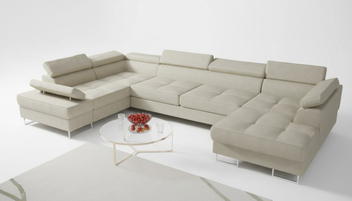 Włókienniczy Sofa Narożnikowa kanapa Sofa Sofa Podkładka Żywy krajobraz Skóra Sofy Kanapy w kształcie litery U