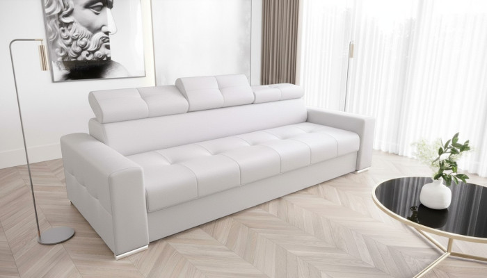 Nowoczesne 3-osobowe sofy Siedziba Pokój Meble Biały Podkładka Trzyosobowa kanapa Design Sofa