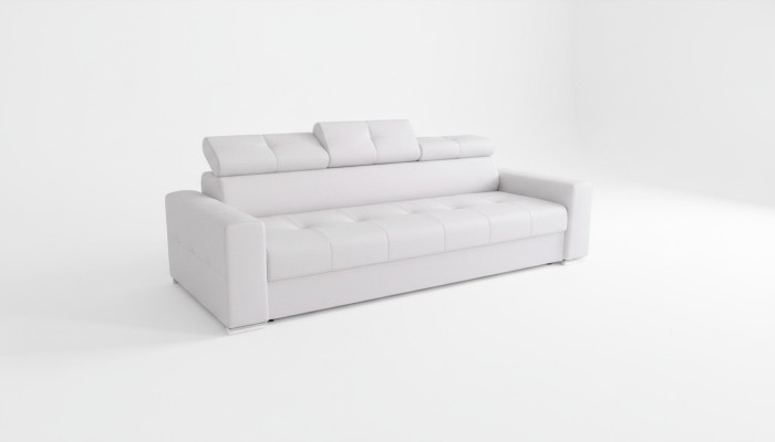 Nowoczesne 3-osobowe sofy Siedziba Pokój Meble Biały Podkładka Trzyosobowa kanapa Design Sofa