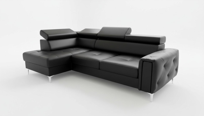 Sofa skórzana Kanapa w kształcie litery L Salon Narożnik Design Żywy krajobraz Kanapy Sofy Nowość