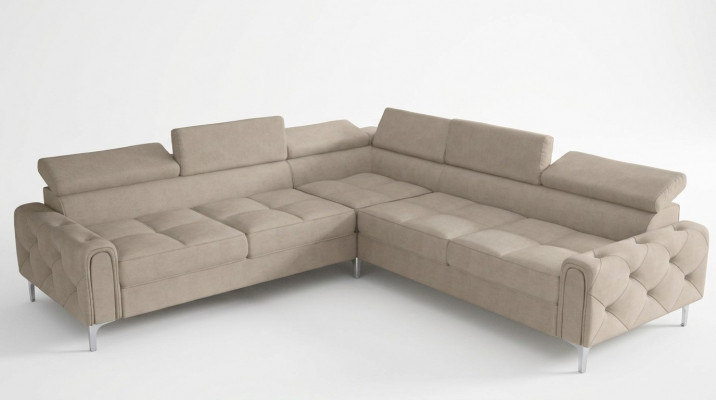Design Sofa Narożnik Wielofunkcyjna Tapicerka Salonowa Kształt L Włókienniczy Nowość