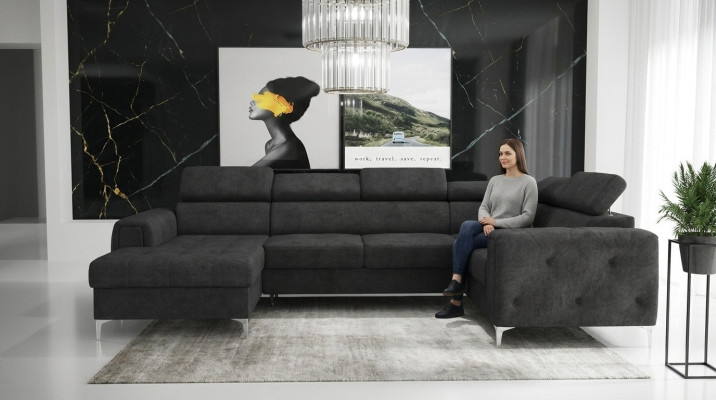 Żywy krajobraz Design Narożnikowa kanapa Włókienniczy Kanapy Sofy Sofy U Shape Sofa Kanapa Podkładka Nowość