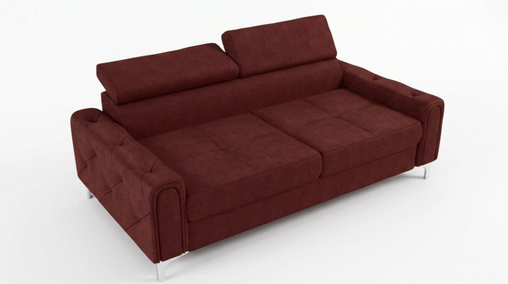 Designerskie Kanapy Luksusowa Podkładka Meble Sofa Kanapa Siedziba Skóra Włókienniczy Nowa 186x100cm