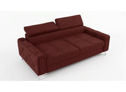 Designerskie Kanapy Luksusowa Podkładka Meble Sofa Kanapa Siedziba Skóra Włókienniczy Nowa 186x100cm