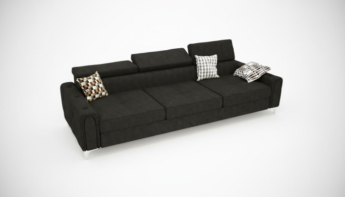 Sofa 3 miejsce do siedzenia Włókienniczy Skóra Sofy Kanapa Podkładka Luxury Meble Modern trzyosobowa