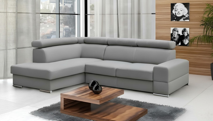 Wysokiej jakości sofa do salonu Narożnikowa kanapa Łóżko w kształcie litery L z funkcją Włókienniczy Nowoczesne kanapy