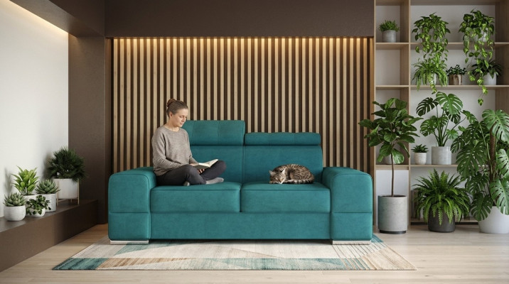 Sofa 3 miejsce siedzące Design Nowoczesna Sofa Sofy Kanapa 3er Nowa Sofa tekstylna Żywy krajobraz