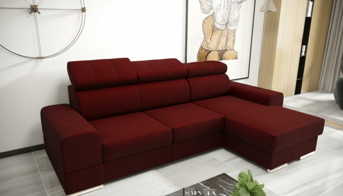 Żywy krajobraz funkcja łóżka Materiał Narożnikowa kanapa Sofa w kształcie litery L Projekt kanapy Włókiennicze sofy