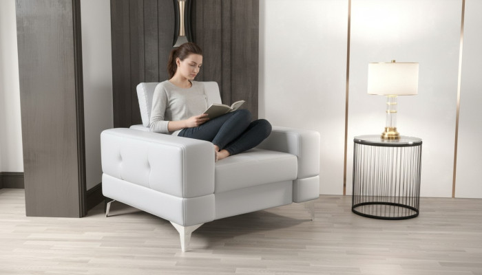 Nowoczesny Design Fotel Materiał Kanapa Sofa Podkładka Sofy Fotel Telewizor 1-osobowy Nowość