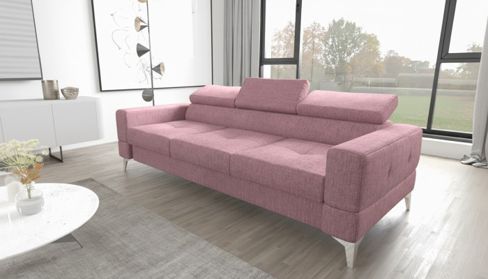 Sofa Trzyosobowa Podkładka Design Sofa Nowoczesna 3-osobowa Siedziba Pokój Meble Różowe Sofy