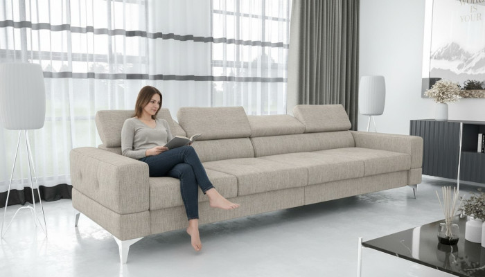 Sofy do salonu kanapy podkładka sofy XXL designerska sofa 4 miejsce do siedzenia Włókienniczy Big Nowość