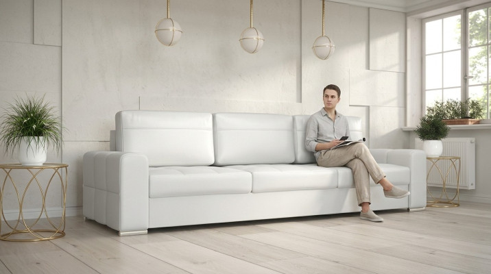 Podkładka Modern Włókienniczy Materiał Sofy Sofa trzyosobowa 3 miejsce do siedzenia Funkcja łóżka Design