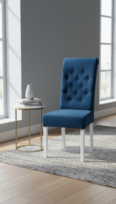 Nowoczesne krzesła do jadalni Chesterfield 4x Krzesła do jadalni Material Grupa jadalniana Nowość