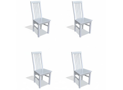 Zestaw 4x Krzesło Luxury Design Solidny Drewno Krzesła Siedziba Porch Kuchnia jadalnia nowość