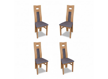 Grupa Siedziba Podkładka Lehn Krzesła Ustawić Drewno Solidny Luxury Fotel Set 4x Krzesło
