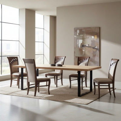 Design Krzesło 4x Grupa Fotel Krzesła Zestaw Aksamit Włókienniczy Nowa jadalnia Restauracja