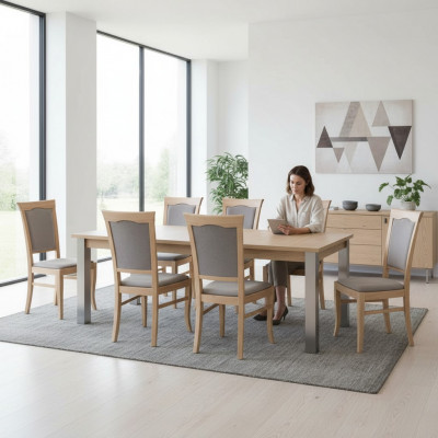 Grupa Fotel Italian Luxury Meble Ustawić Zestaw Krzeseł Do Jadalni 6X Krzesła Nowość