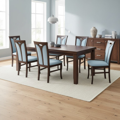 Ustawić Fotel Lounge Set Dining 6x Chair Design Podkładka Siedziba Krzesła Krzesło Groups