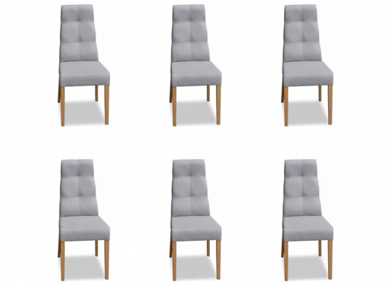 jadalnia Krzesło Ustawić Fotel Podkładka Design 6x Krzesła Grupa Zestaw Fotel