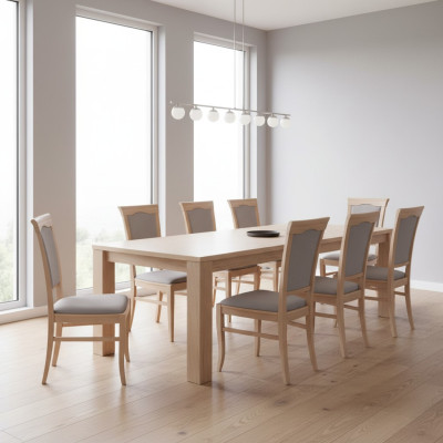 Ustawić Lehn Designer Grupa New Dining 8x Krzesło Pokój Krzesła krzesło tapicerowane Fotel