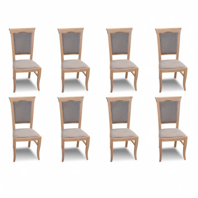 Ustawić Lehn Designer Grupa New Dining 8x Krzesło Pokój Krzesła krzesło tapicerowane Fotel