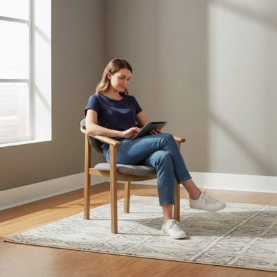 Zestaw Ustawić Siedziba Podkładka Living Room Design Jadalnia Krzesło Pokój Grupa 8x Krzesła