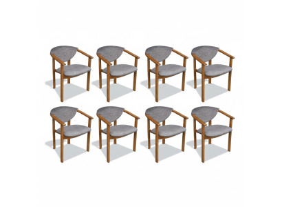 Zestaw Ustawić Siedziba Podkładka Living Room Design Jadalnia Krzesło Pokój Grupa 8x Krzesła