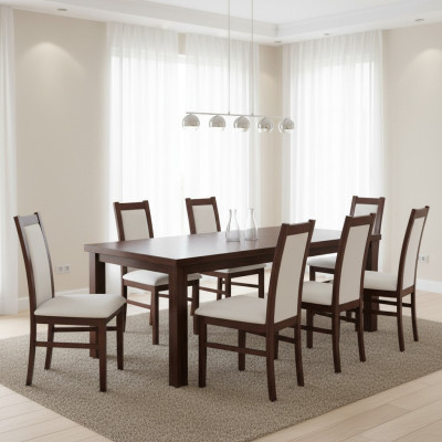 Kompletna Grupa Living Room 8x Sztuka Nowa jadalnia Krzesło Zestaw Ustawić Lehn Krzesła