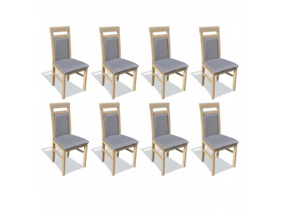 Ustawić Fotel Luxury New 8x Krzesła Krzesło Podkładka Design Lounge Ess Siedziba Grupa