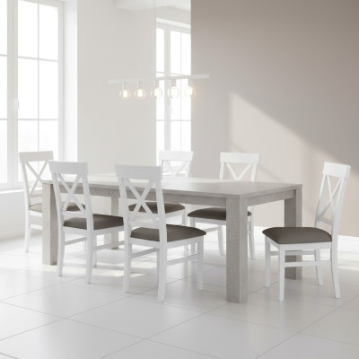 Podkładka Krzesło Zestaw Grupa Krzesła Grupa restauracyjna Ustawić 6xGrupy Włókienniczy Fotel Kuchnia