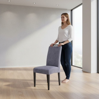 jadalnia Krzesła Zestaw Materiałów 8x Fotel Włókienniczy Krzesło Designerskie Drewno Podkładka Meble
