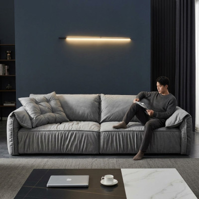Design Sofa 4er Siedziba Sofy Włókiennicze Design Sofa Meble Sofa 4 miejsce do siedzenia Kanapa Podkładka