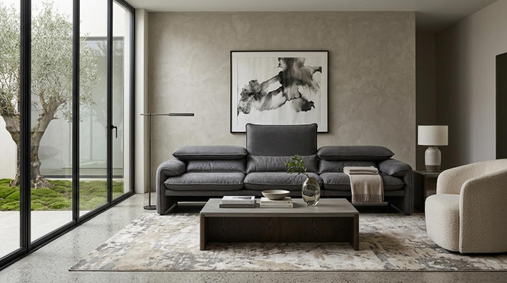 Design Sofas xxl Sofa 4 miejsce do siedzenia Włókienniczy Big New Living Room Couch Podkładka