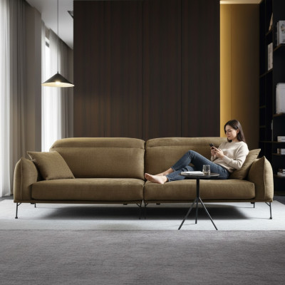 Sofa tapicerowana 4 miejsce do siedzenia Włókienniczy Big Xxl Sofa do salonu Włókienniczy