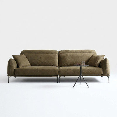 Sofa tapicerowana 4 miejsce do siedzenia Włókienniczy Big Xxl Sofa do salonu Włókienniczy
