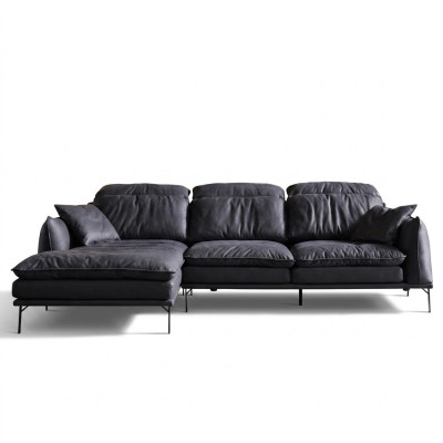 Skórzana sofa Narożnikowa kanapa Sofa Kanapa Podkładka Narożnik Ustawić Designerskie Meble