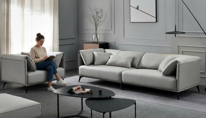 Sofa włoskiego projektu Zestaw sofowy 4+1 miejsce do siedzenia Couch Podkładka Meble