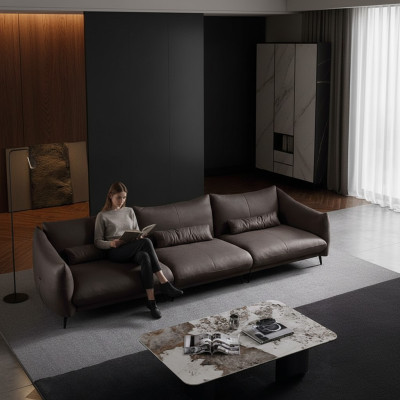 Designerska Kanapa Sofa Tkaniny tapicerskie Meble Włoskie Sofa 4 miejsce do siedzenia