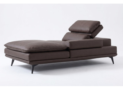 Salon Meble do salonu Nowoczesny design Sofa Skóra Brązowy Szezlong